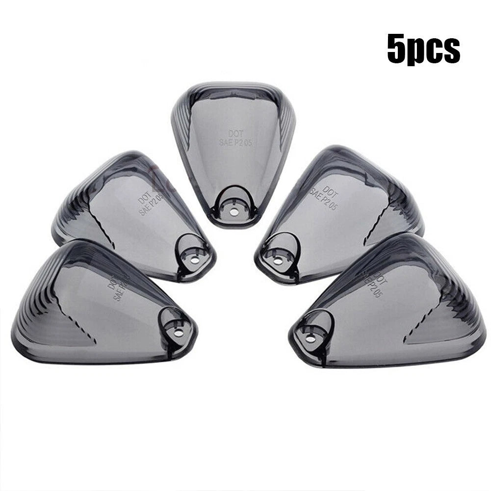 5X ABS Plastic Smoke Cab Roof Running Marker Light Cover for