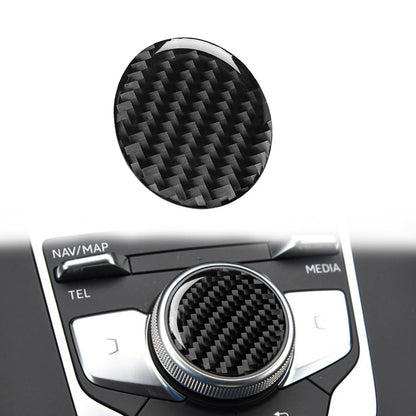Interior Multi-Media Control Knob Cover Trim for Audi A3 8V (2014–2019) Carbon Black