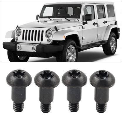 Set of 4 Torx Soft Top Bow Roll Bar Bracket Mounting Screws for Jeep Wrangler (1997–2017)