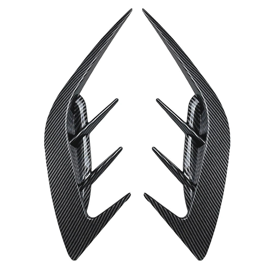 Rear Bumper Side Vent Canard Cover for KIA Stinger GT (2017–2023) Carbon Fiber Look