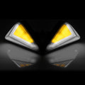 Motorcycle Amber Flush Mount LED Turn Signal DRL Blinker Light Indicator White