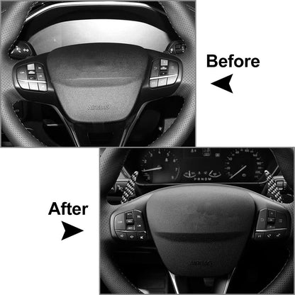 Steering Wheel Shifter Paddle Extensions for Ford Focus EcoSport Escape Kuga