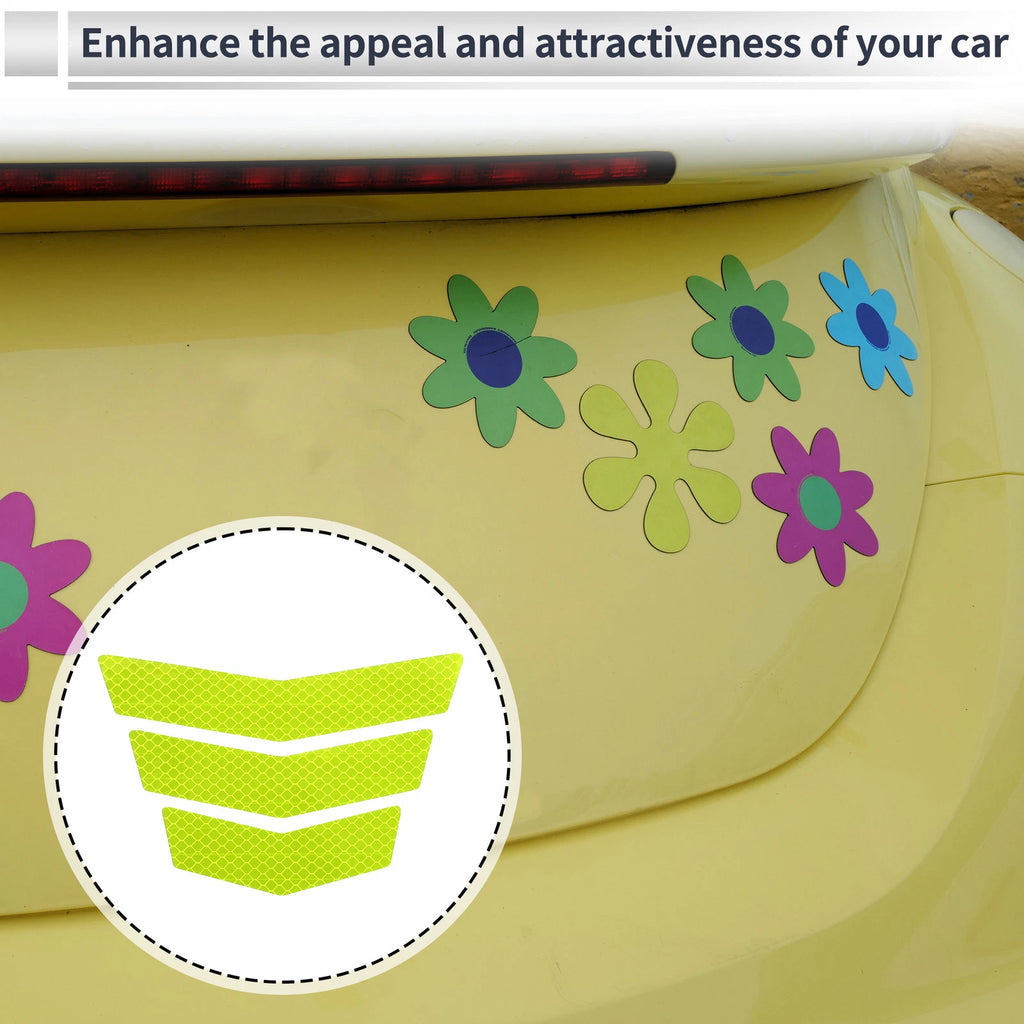 Reflective Bumper Decal for Universal Vehicles (Fluorescent Yellow-Green)