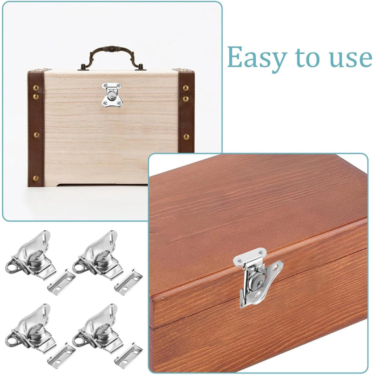 4-Pack Spring Loaded Butterfly Latch for Heavy Duty Applications