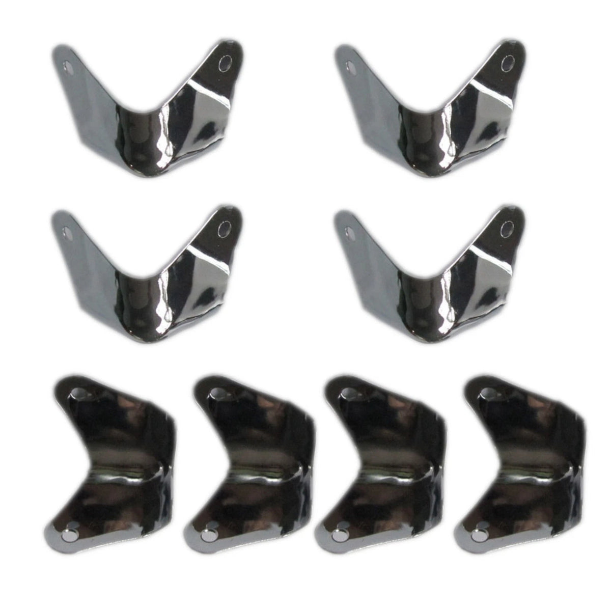 8 Pack Metal 2 Leg Cabinet Corners for Fender Amplifier (Fits )