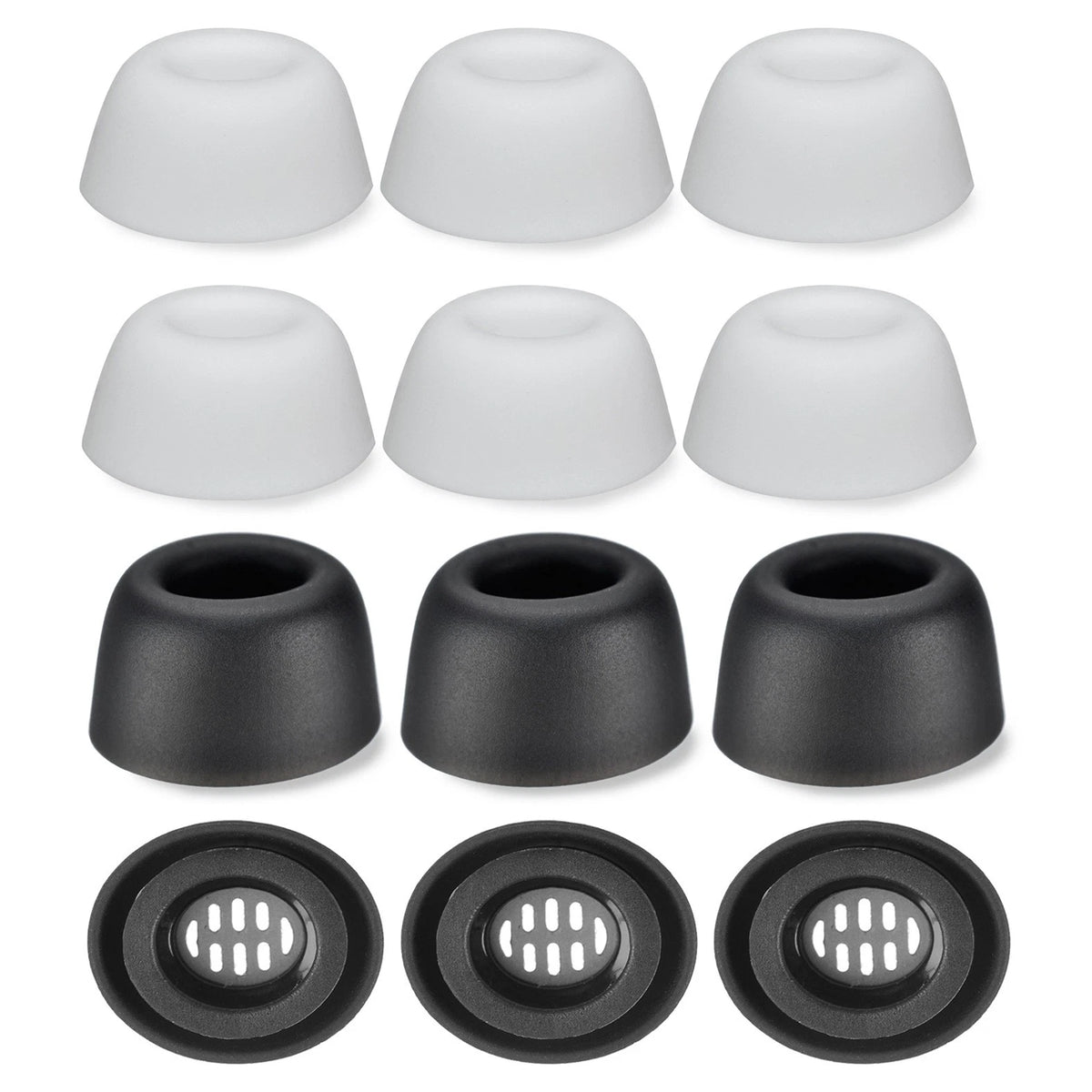 6 Pack Eartips for Huawei Freebuds Pro (2020–2021) Black/White
