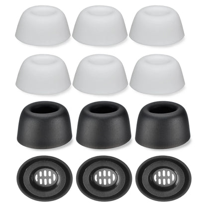 6 Pack Eartips for Huawei Freebuds Pro (2020–2021) Black/White