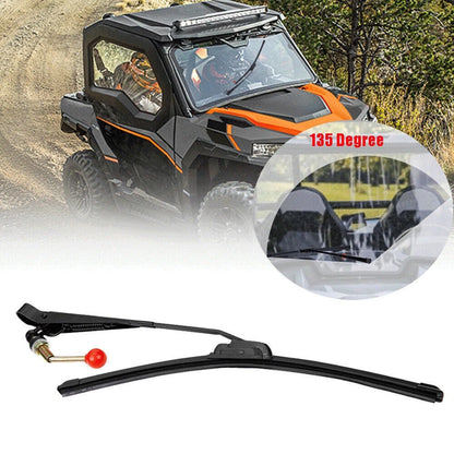 Universal Manual Windshield Wiper for Polaris Can-Am John Deere UTV Golf Cart