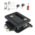 Black RV Entry Lock with Latch Handle & Deadbolt for Standard Trailer Doors