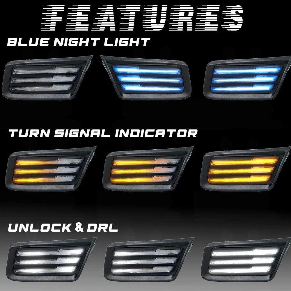 LED Headlight Lower Daytime Running Lights for Toyota RAV4 (2019–2023)