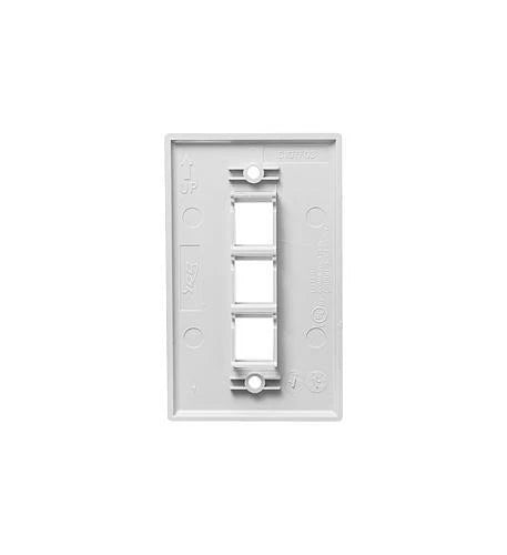 25-Pack Flat Faceplate for ICC IC107F3CWH