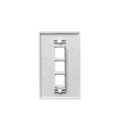25-Pack Flat Faceplate for ICC IC107F3CWH