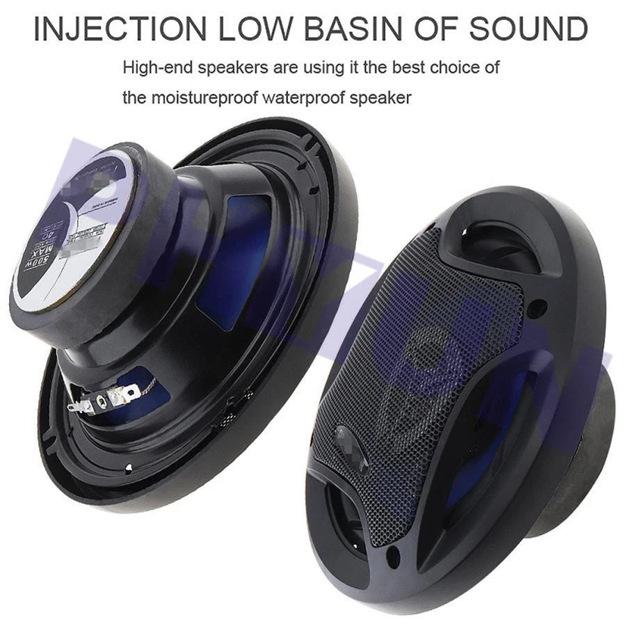 2Pcs 6.5 Inch 500W Coaxial Speakers for Car Audio Systems