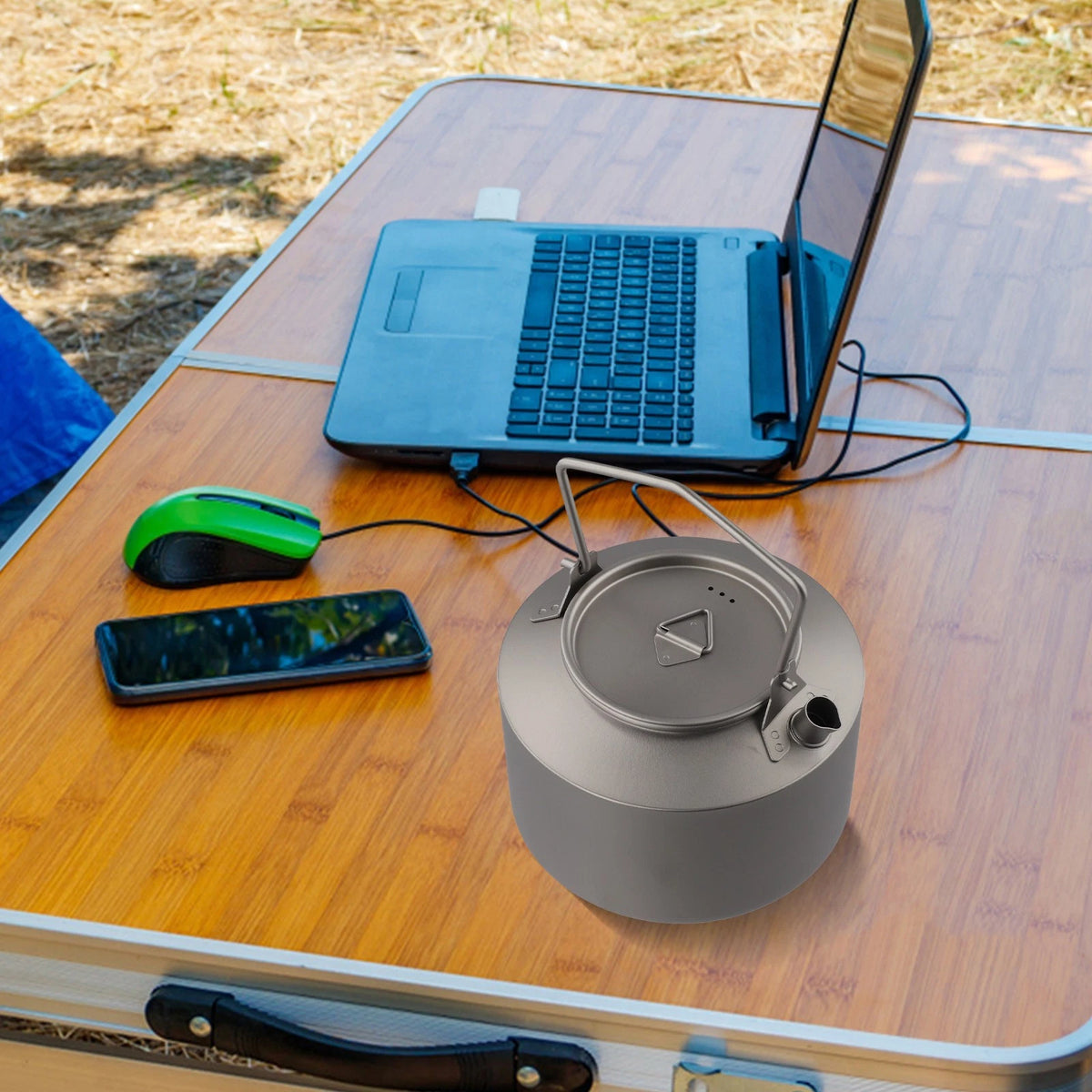 Ultralight 980ml Ti Kettle for Camping and Hiking (No Part Numbers)