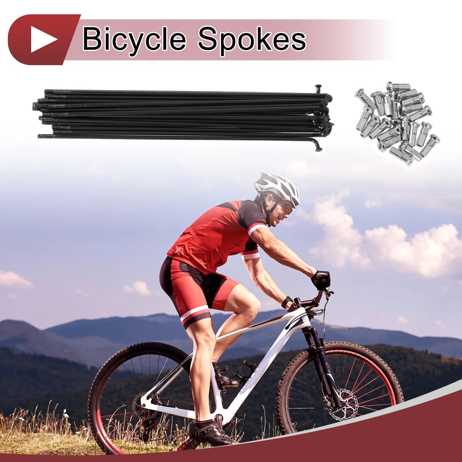 Bicycle Spokes 159mm Replacement Set for 13G Wheels (304 Stainless)