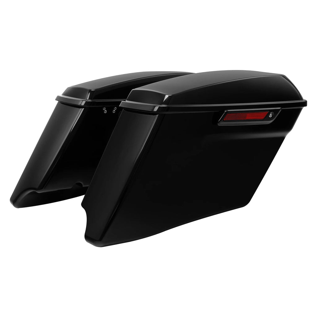 4" Stretched Hard Saddlebags & Bracket for Harley Softail (1984–2017)