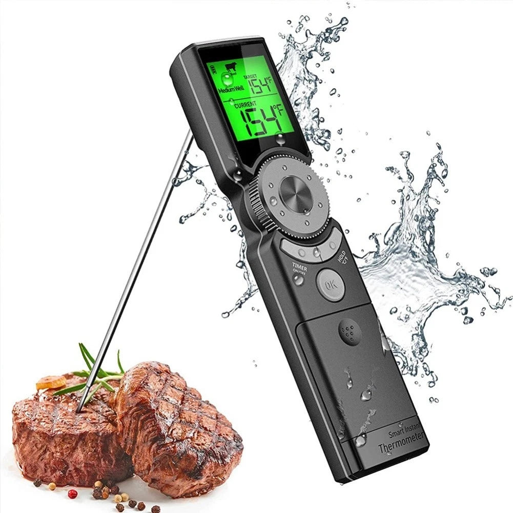 Wireless Thermometer with Foldable Probe for Kitchen and Grill