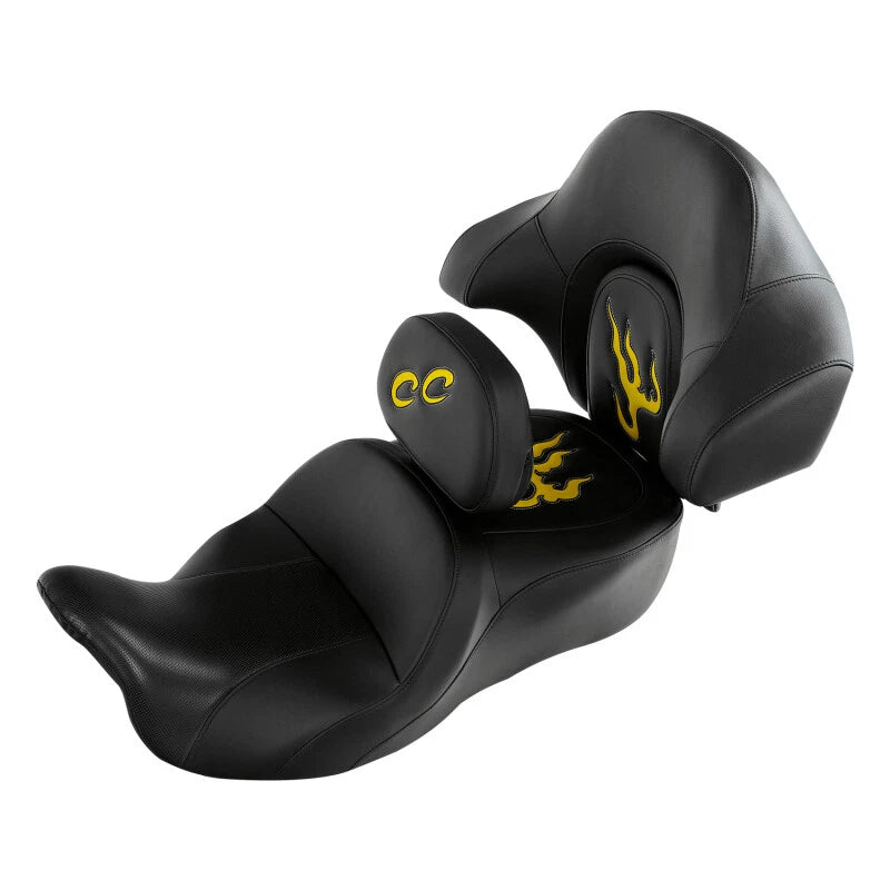 Driver Passenger Seat Backrests for Harley Touring Street Road Glide (2014–2023)