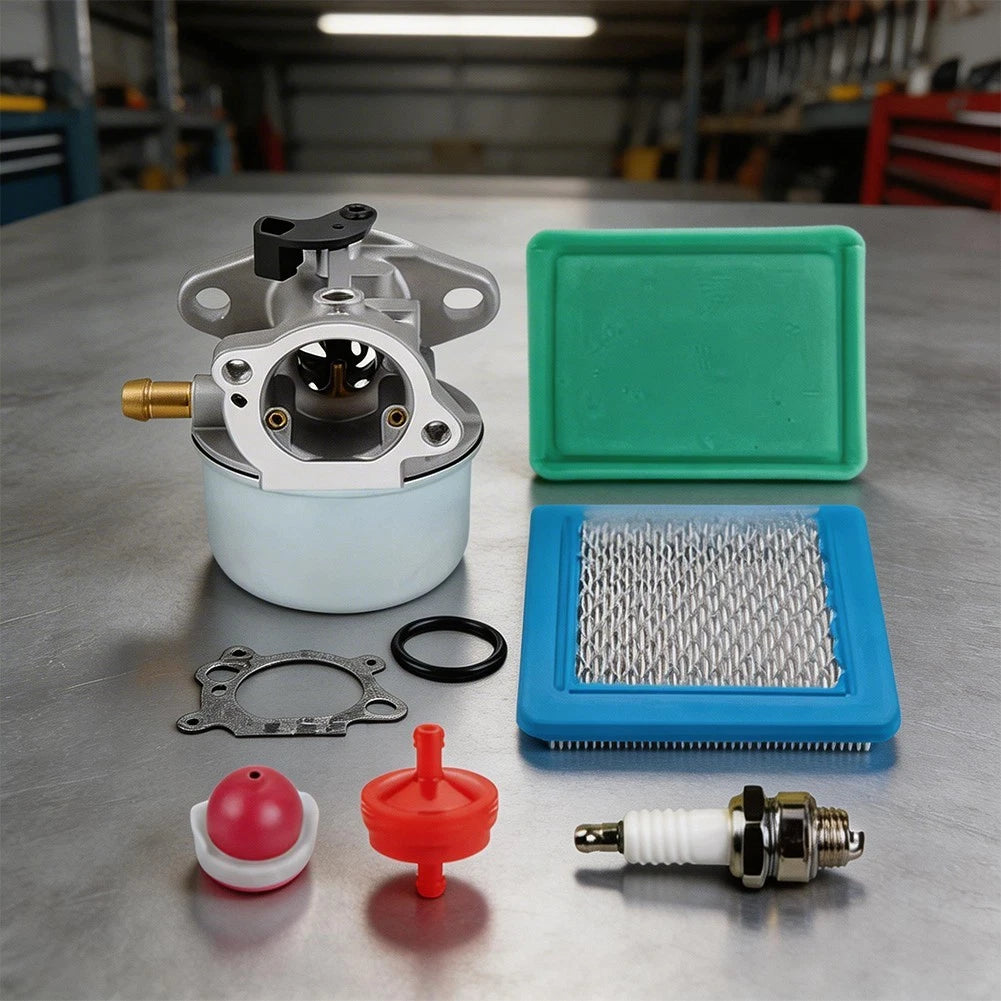 Carburetor Kit for Lawn Mower Engines Requiring 491588S Air Filter