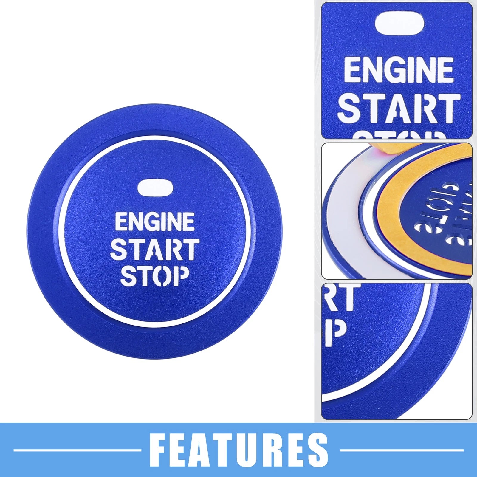 Engine Start Ignition Button Decal Replacement for Hyundai Sonata (2011–2014)