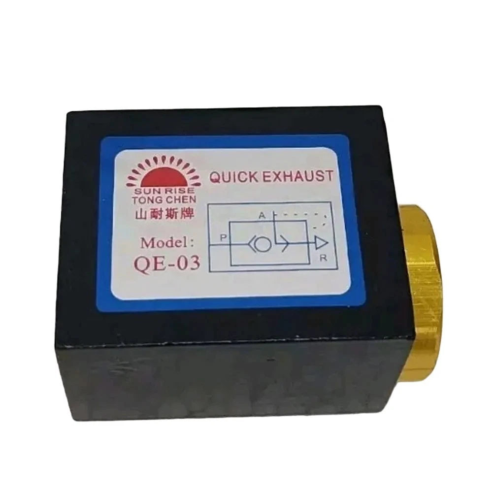 QE03 Pneumatic Quick Exhaust Valve for Airflow Control (Universal)