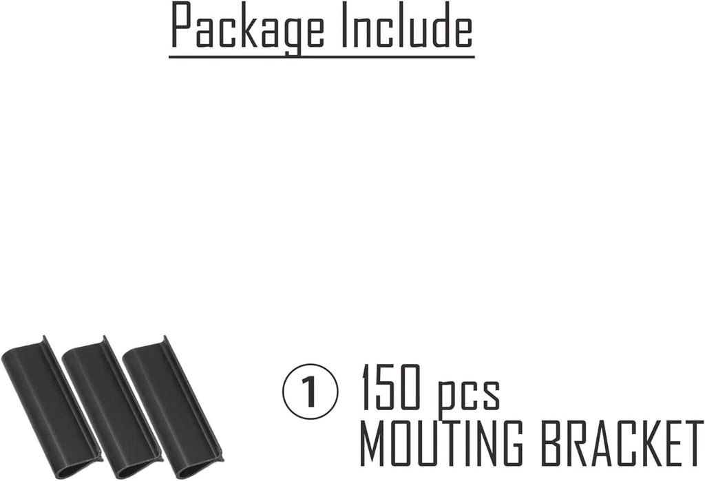 Black Mounting Bracket for Chain Link Fence (View Blocking Privacy Tape)