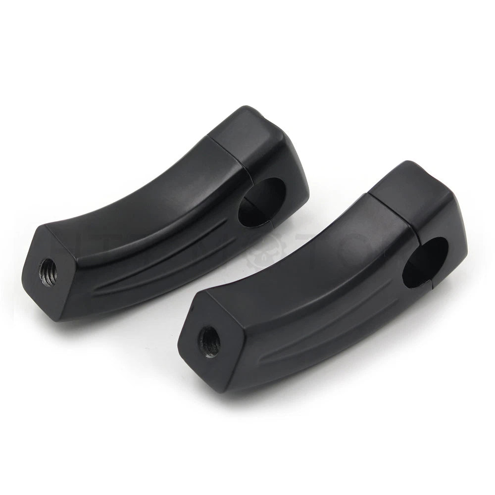 Pair of 3.5" Tall Black Handlebar Risers for
