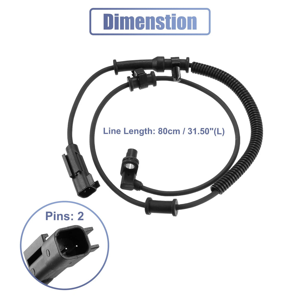 ABS Wheel Speed Sensor 68060333AA for Dodge Ram 1500 (2010–2018)