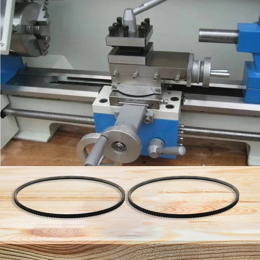 Set of 2 Flexible Lathe Motor Belts for Efficient Shock Resistance