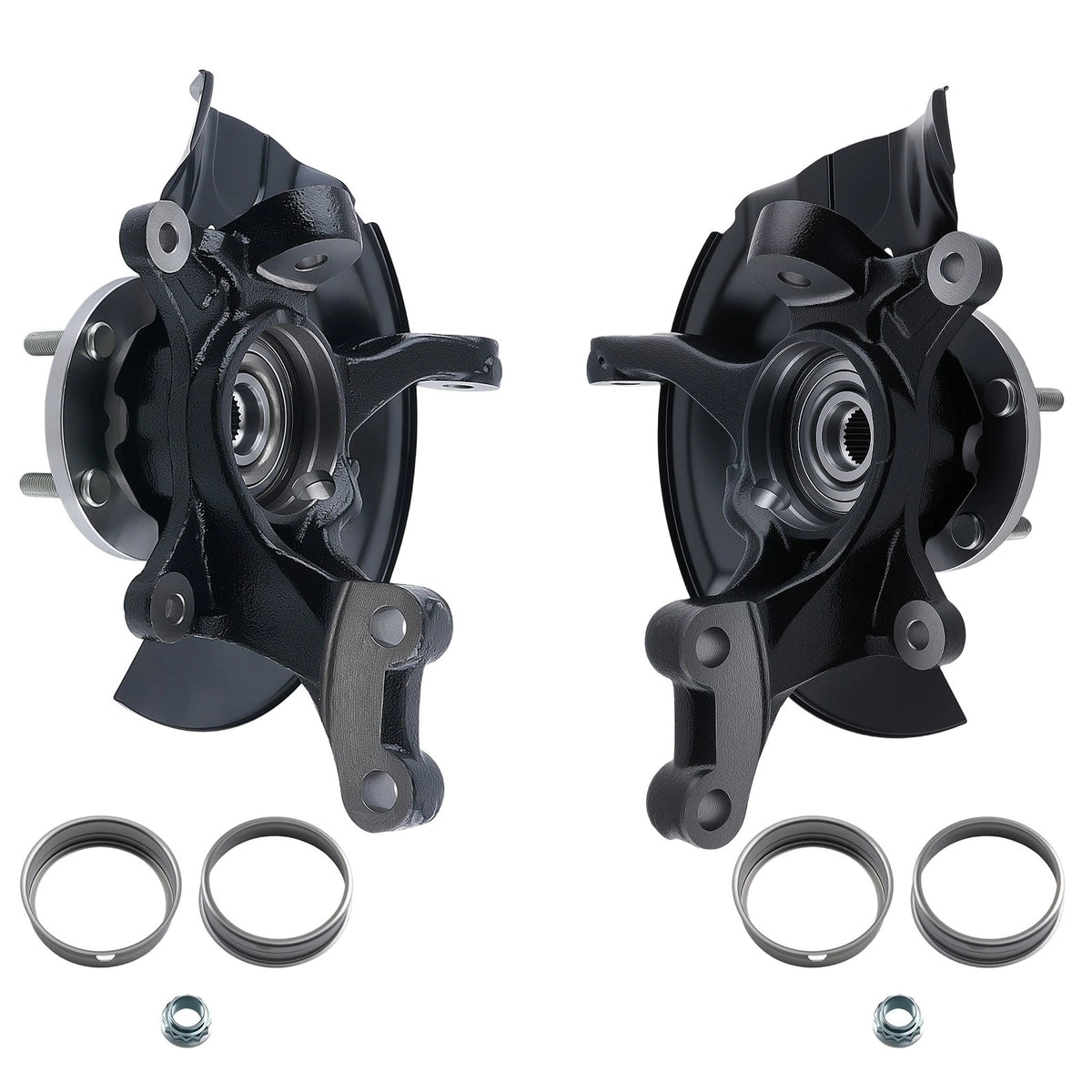 Pair Front Steering Knuckles + Wheel Hub Bearings for Toyota Camry (2004–2006) 698398