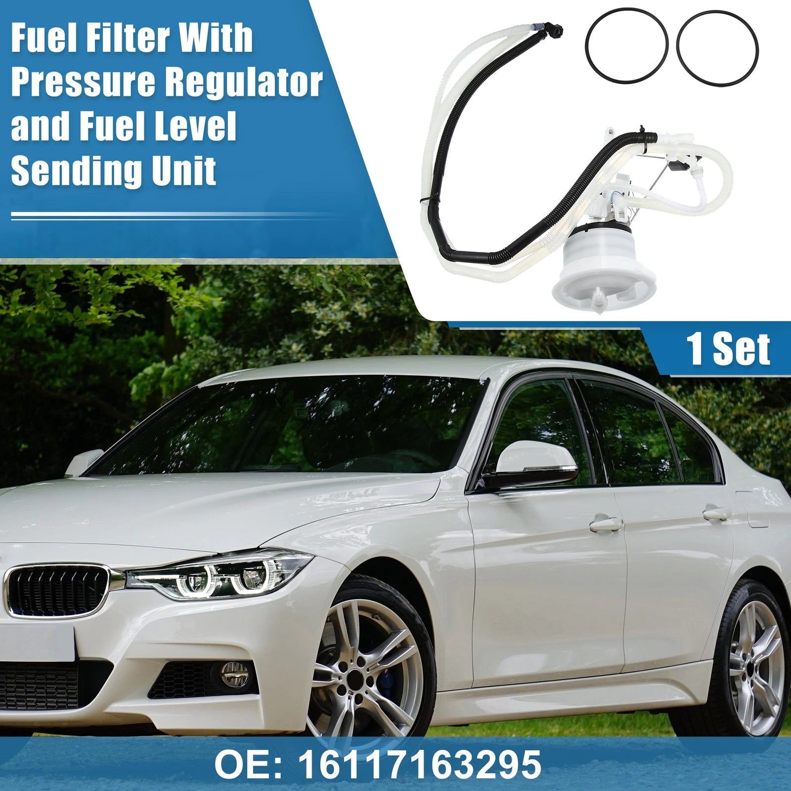 Set Fuel Filter with Pressure Regulator for BMW 128i 135i 325xi (2008–2013)