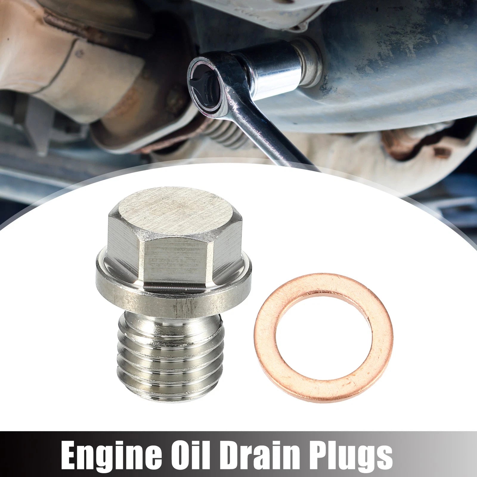 Engine Oil Drain Plug with Washer Replacement for Mercedes-Benz M12x1.5 (1998–2023)