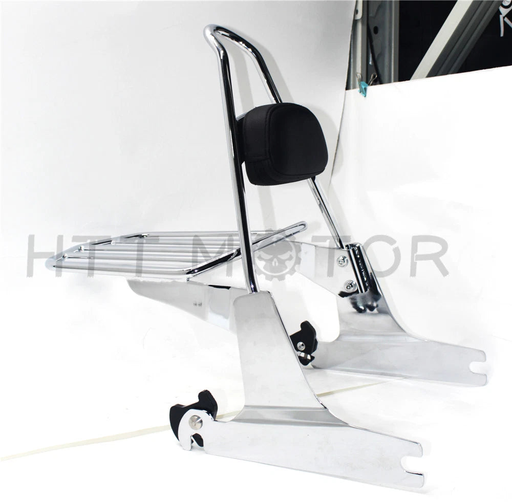 Passenger Sissybar Backrest Luggage Rack for Harley Softail (2006–2017)