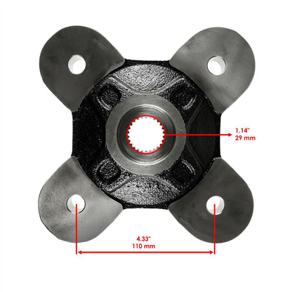 Front Rear Wheel Hub Replacement for Polaris RZR XP Turbo (2018–2021)