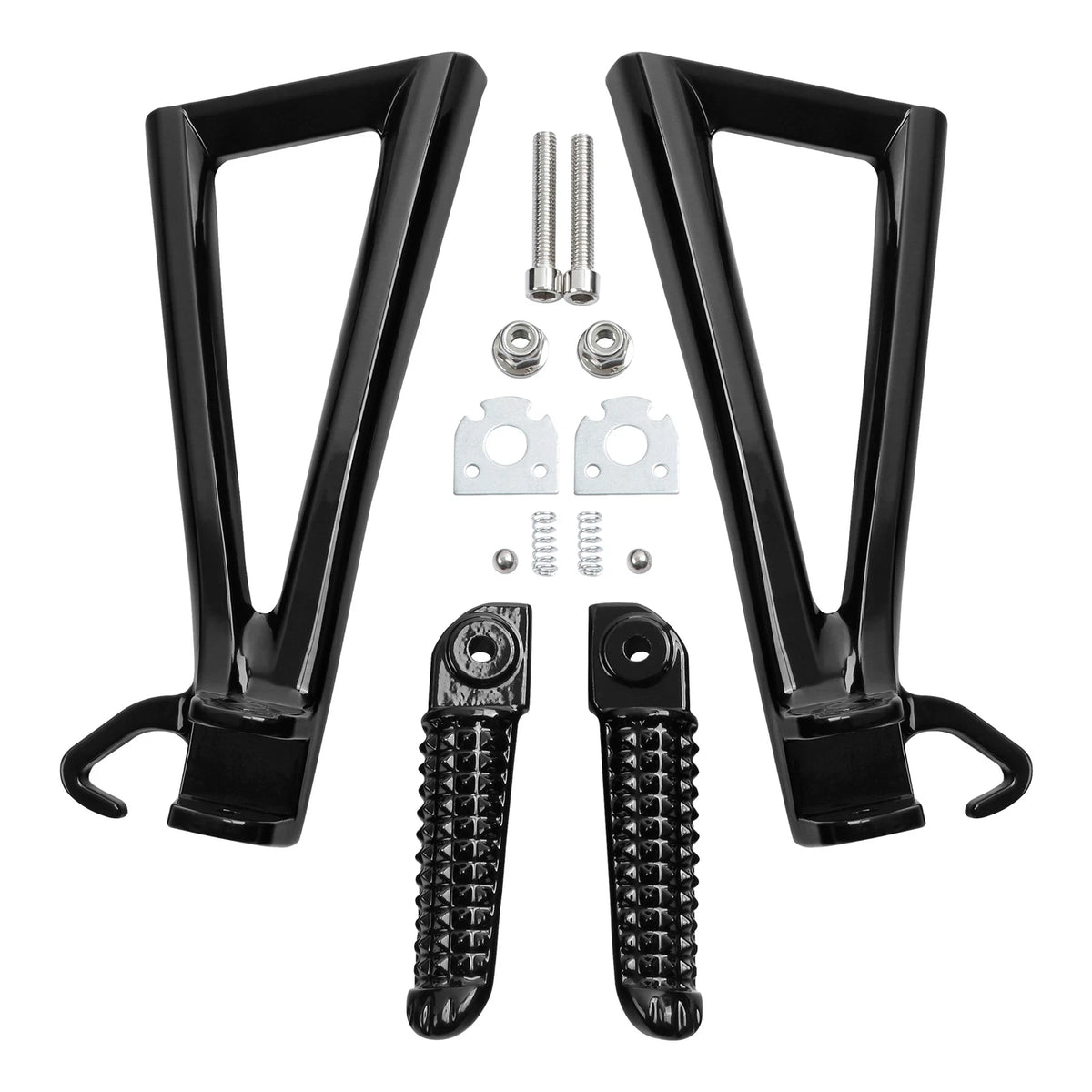 Rear Passenger Footrest Foot Pegs Bracket for Yamaha YZF R6 (2006–2016) Black