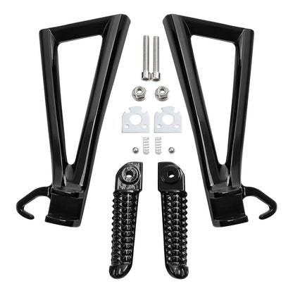 Rear Passenger Footrest Foot Pegs Bracket for Yamaha YZF R6 (2006–2016) Black