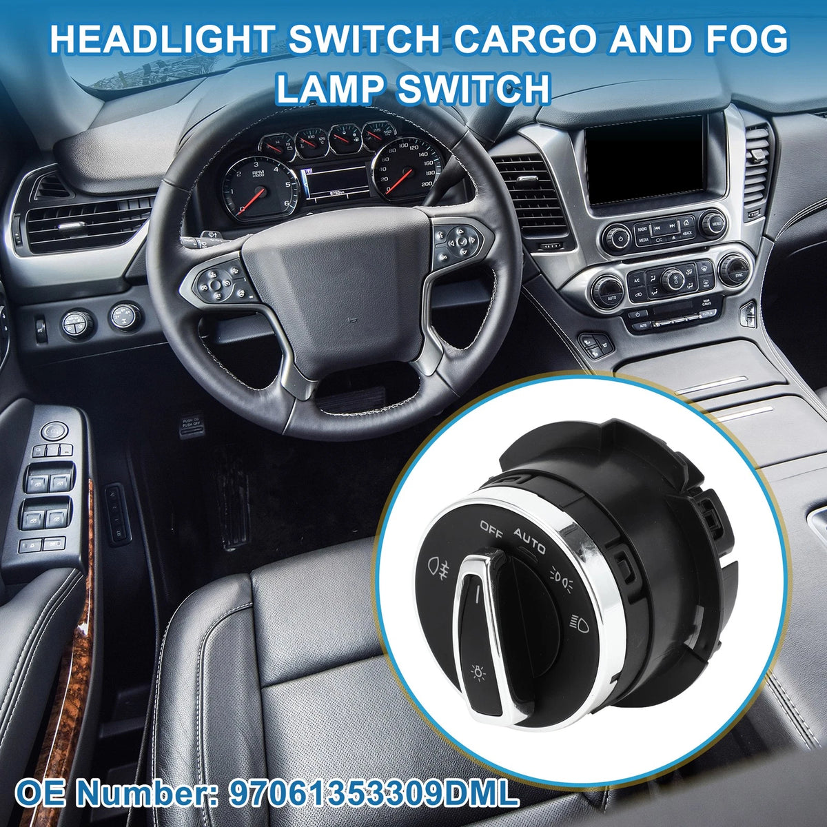 Headlight Switch No.97061353309 DML for Porsche 718 Boxster (2023)