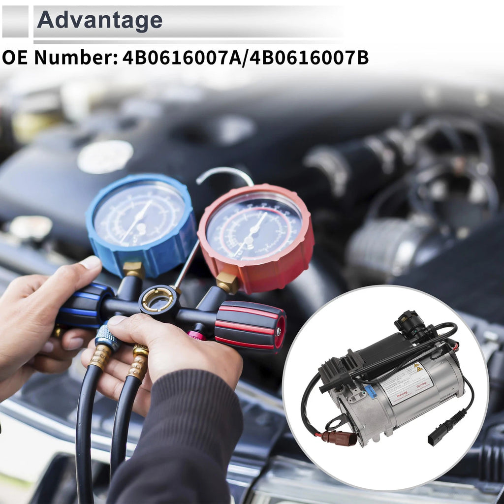 Air Suspension Compressor OEM Replacement for Audi A6 (2012–2018)