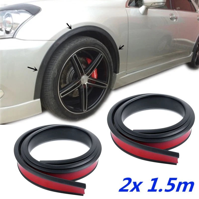 2X Rubber Wheel Arch Protection Moldings for