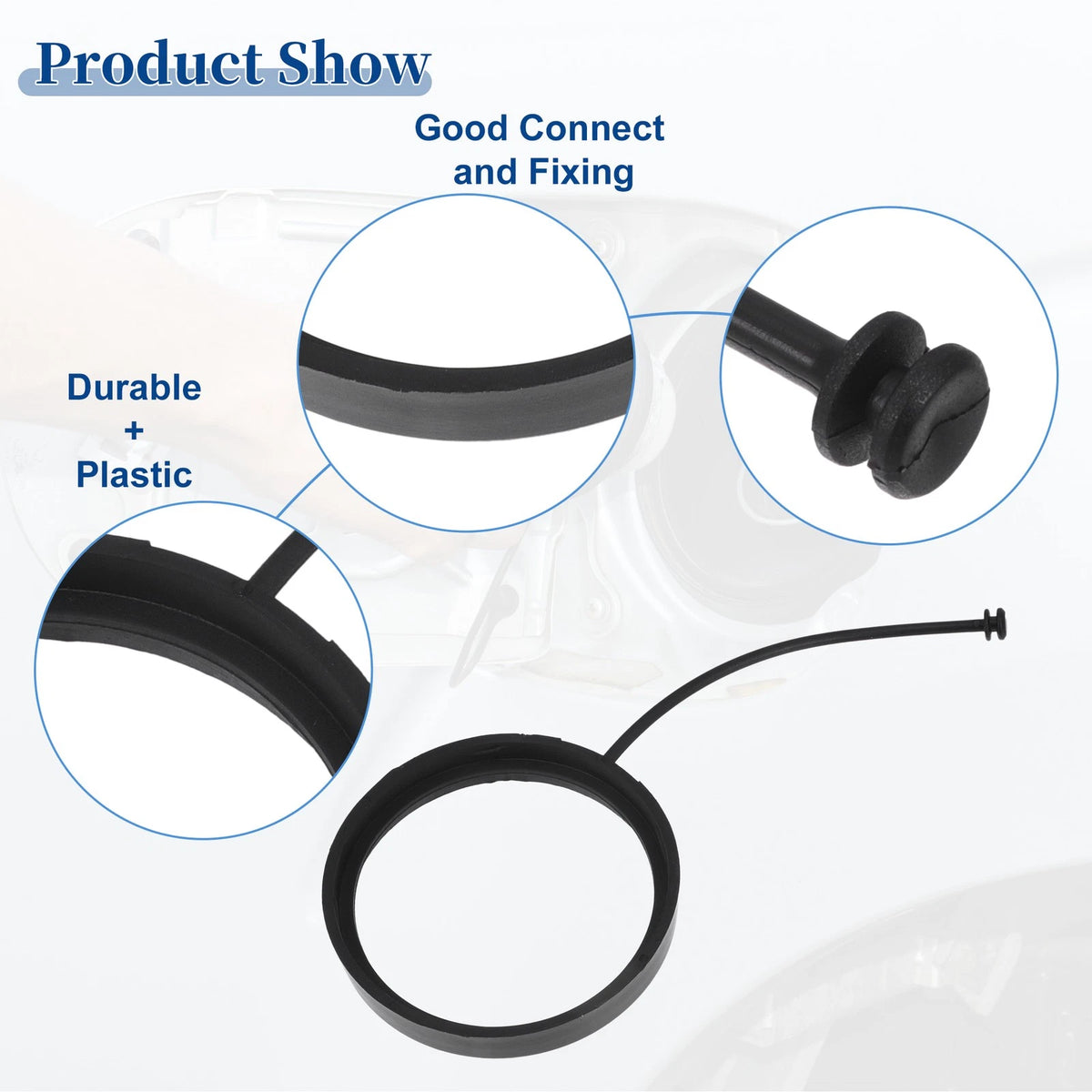 2 Pcs Fuel Tank Cap Tether Rope for Mercedes-Benz C230 (2008–2015)