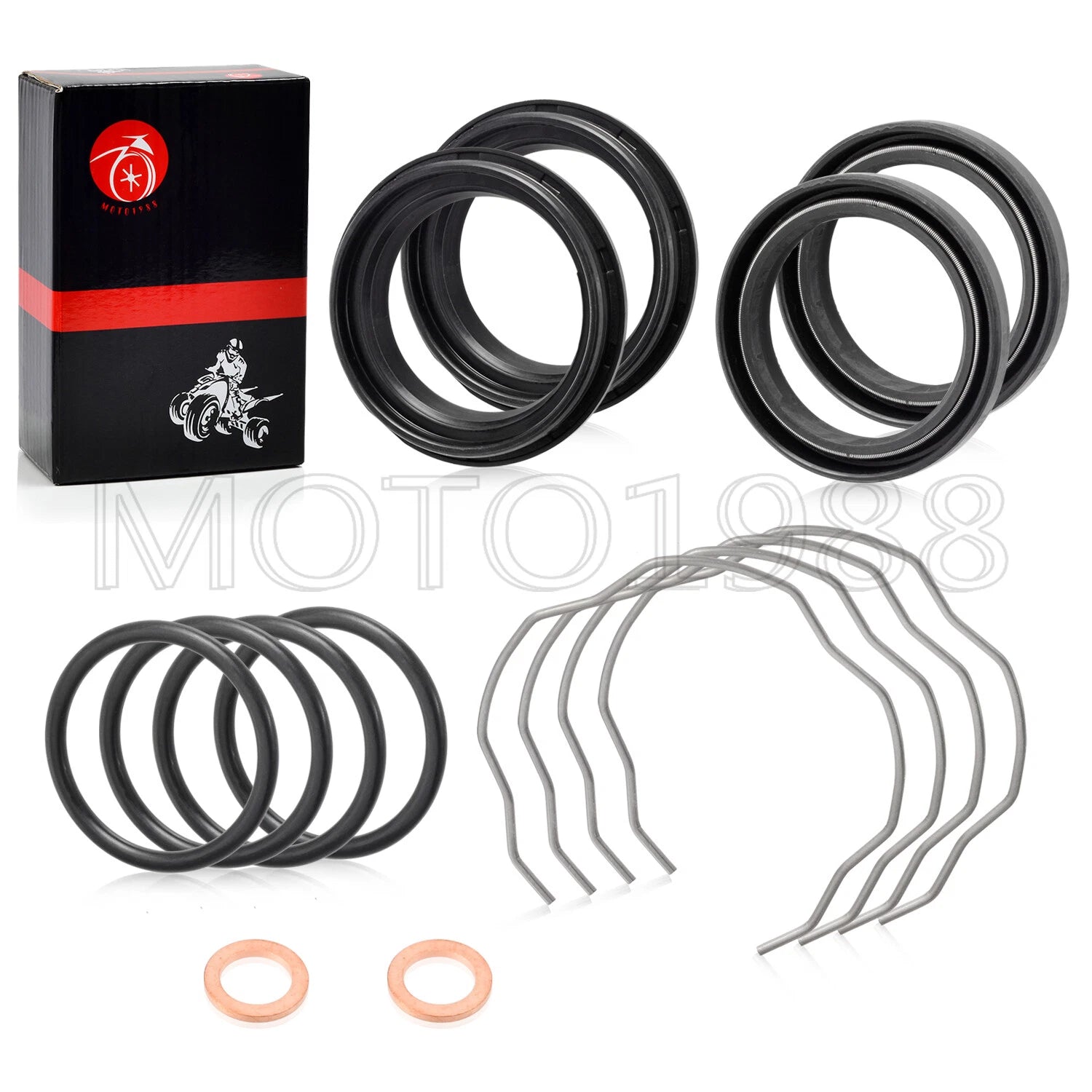 Fork Dust Oil Seals Kit 41x53x8/10.5mm for Kawasaki Ninja 650 (2017–2023)