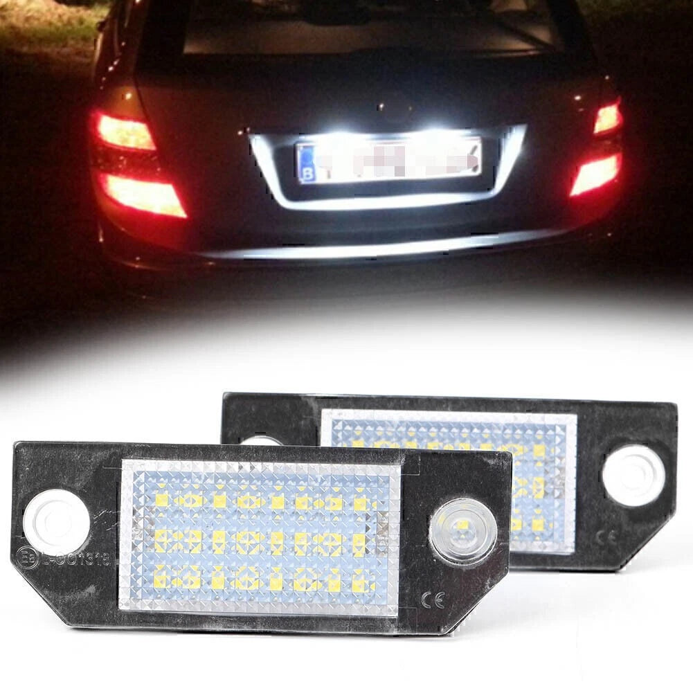 2x LED Number License Plate Light Lamp Bulb for Ford Focus C-MAX MK2 2003-2008