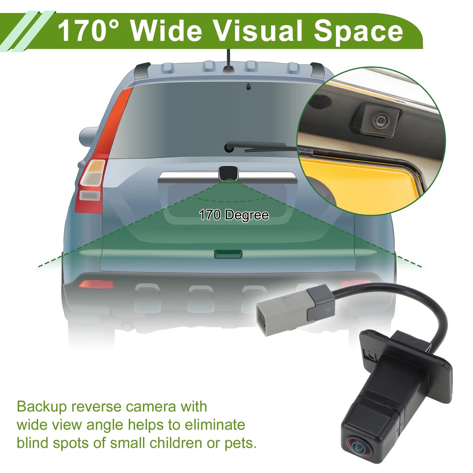 Rear View Backup Camera for Subaru Legacy 10–14 OEM Replacement