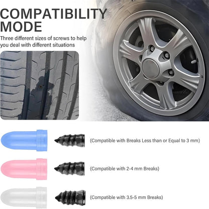 100Pcs Tire Repair Rubber Nails for Universal Use (All Years)
