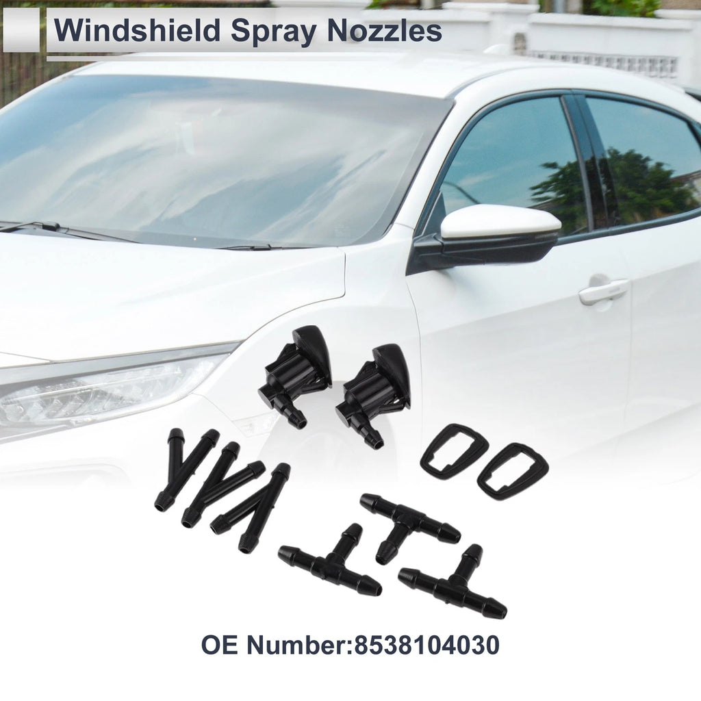 Windshield Washer Nozzle Set with Hose Connector for Toyota (2014–2018)