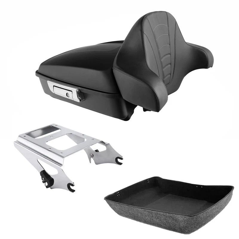 Chopped Trunk Backrest Mount Rack for Harley Electra Glide (2009–2013)