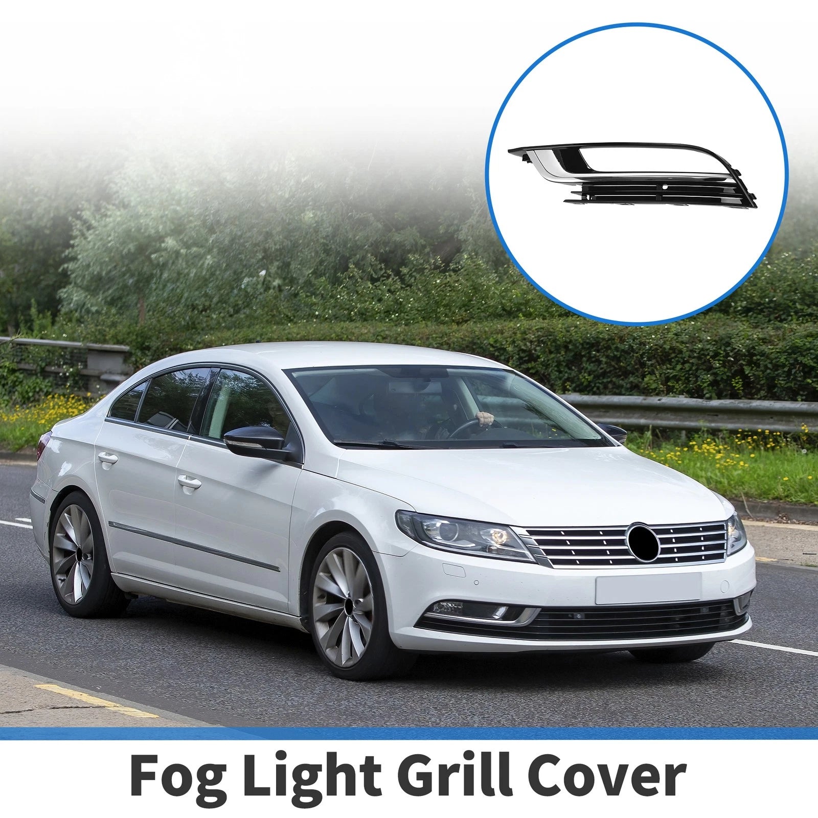 Front Left Fog Light Grill Replacement for Volkswagen CC (2013–2016)