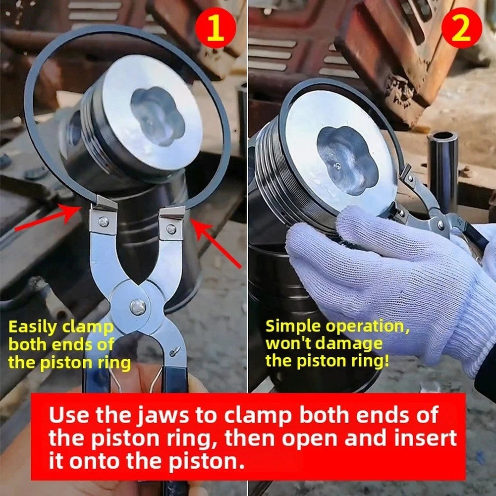 Piston Ring Pliers for Car Engine Repair (Stainless Steel)