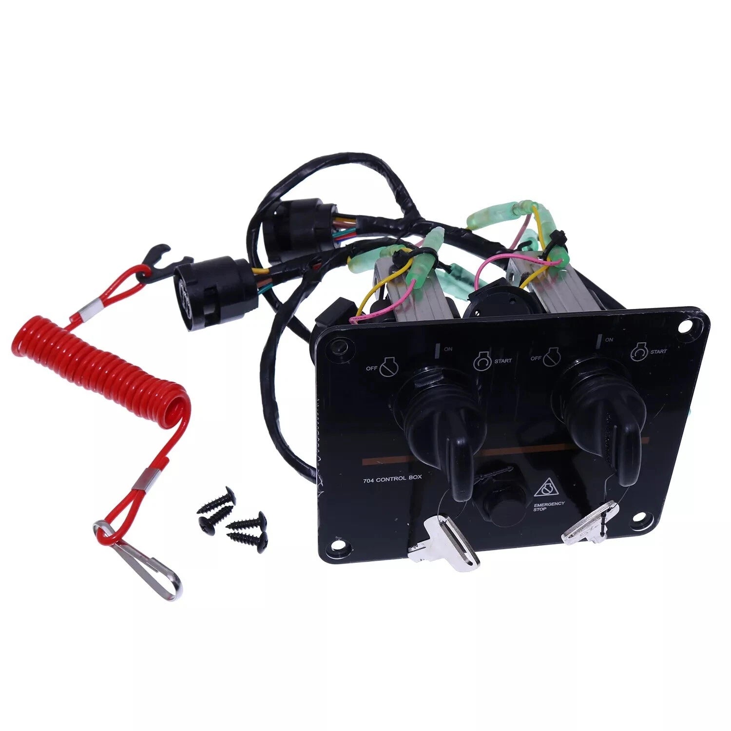 Dual Key Switch for Yamaha Outboards (6K1-82570-13-00, 6K1-82570-08-00)