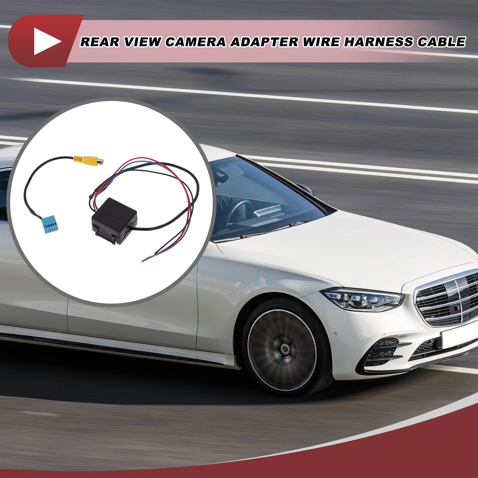 Rear View Camera Adapter Wire Harness Cable for VW for BMW 1 Set RCA (2005–2015)